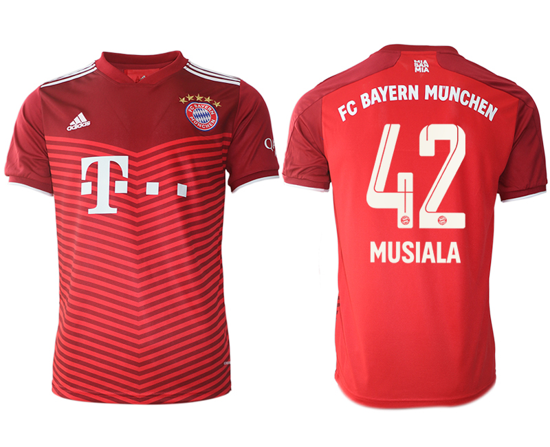 Cheap Men 2021-2022 Club Bayern Munich home aaa version red 42 Soccer Jersey